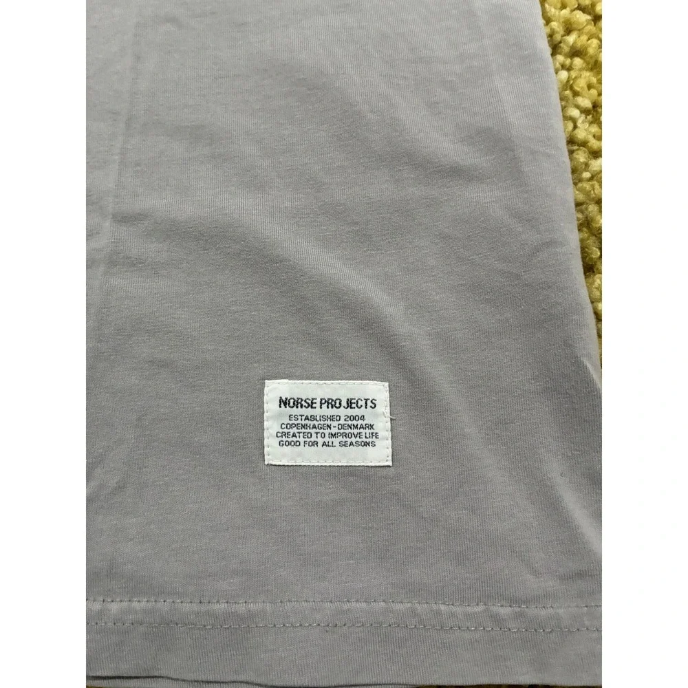 Norse Projects x Daniel Frost Coffee Graphic T-Shirt Mens Medium Grey Purple - Picture 2 of 7